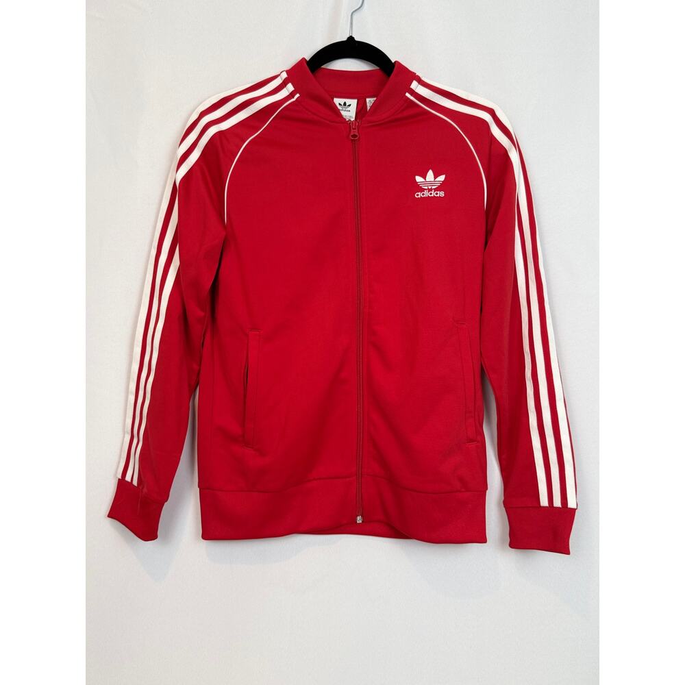 Adidas Originals SST Superstar Track Jacket Scarlet Red White XS S Trefoil